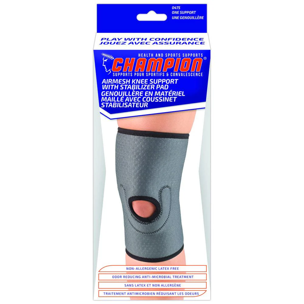 EA/1 AIRMESH KNEE SUPPORT WITH STABILIZER PAD,LARGE