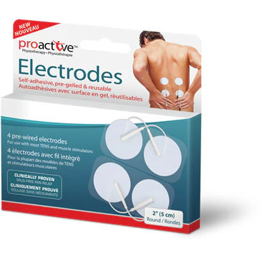 PK/4 PROACTIVE SELF ADHESIVE GEL ELECTRODES  2" ROUND REUSABLE