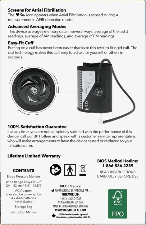 Blood Pressure Monitor with Automatic AFIB - 1 Each - Image 5