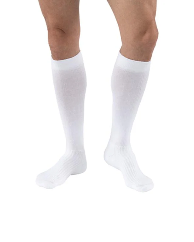 PR/1 JOBST ACTIVEWEAR UNISEX, KNEE HIGH, 20-30MMHG, SM, WHITE, CLOSED TOE - Image 2
