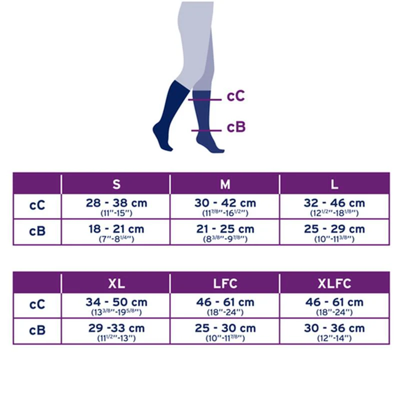 PR/1 JOBST ACTIVEWEAR UNISEX, KNEE HIGH, 20-30MMHG, XL, FULL CALF, WHITE, CLOSED TOE - Image 5