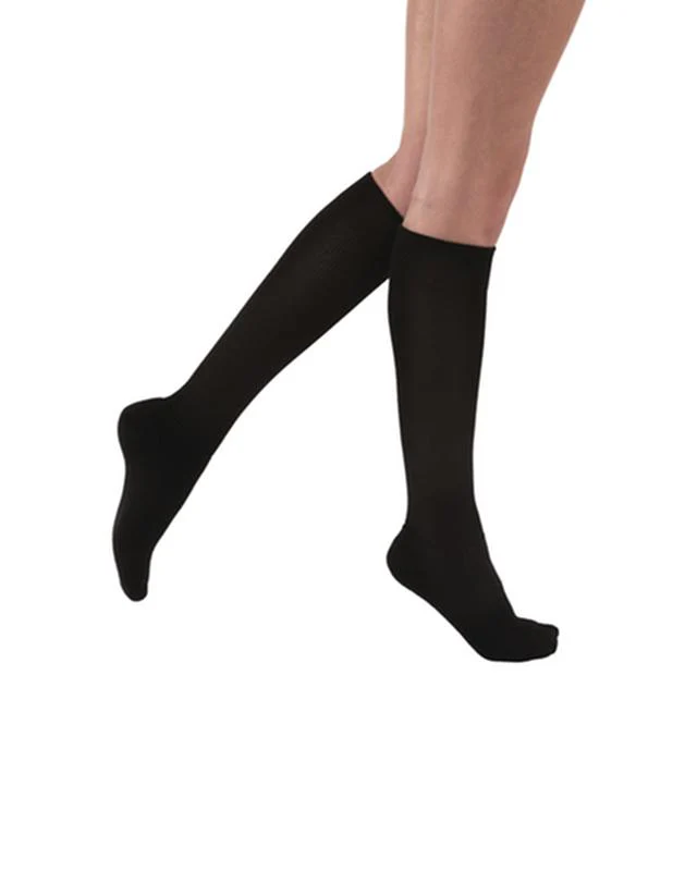 PR/1 JOBST ACTIVEWEAR UNISEX, KNEE HIGH, 20-30MMHG, LG, FULL CALF, BLACK, CLOSED TOE