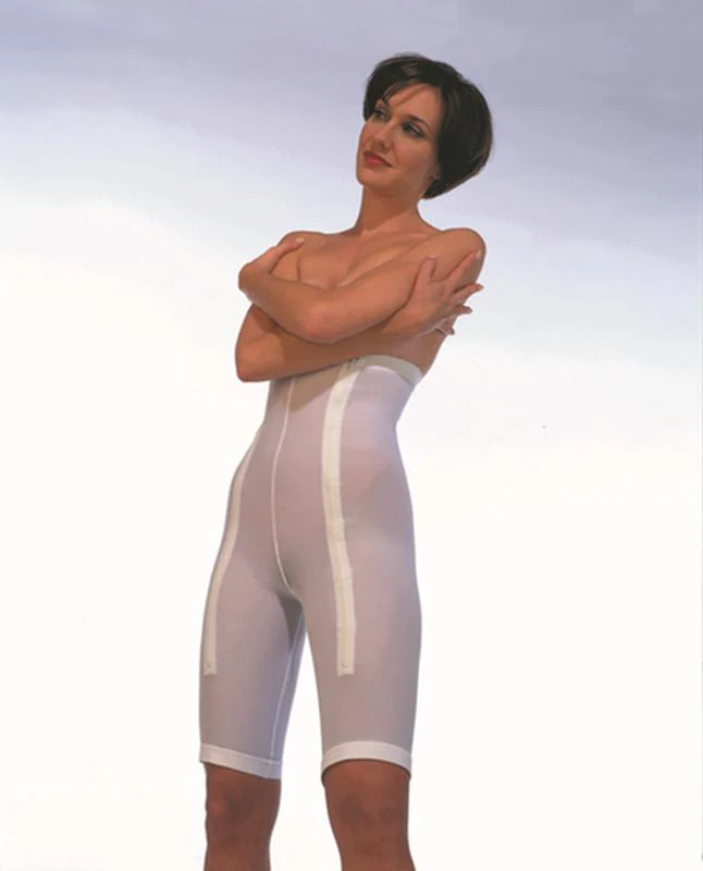 EA/1 PLASTIC SURGERY GIRDLE, FEMALE, MID THIGH, XL (31IN-32IN), WHITE