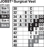 EA/1 JOBST SURGICAL VEST W/CUPS, SIZE 2, 35 1/8IN-39IN (89CM-99CM) - Image 3