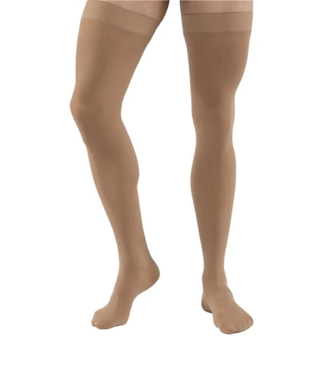 PR/1  JOBST MEDICAL LEG WEAR, UNISEX, THIGH HIGH, 30-40MMHG, SM, BEIGE, OPEN TOE - Image 2