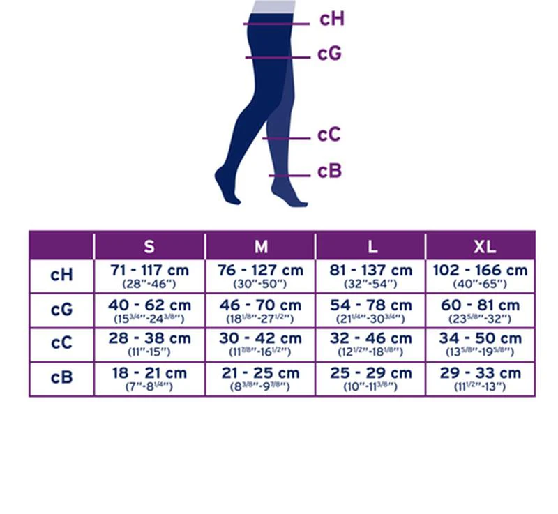 PR/1  JOBST MEDICAL LEG WEAR, UNISEX, WAIST HIGH, 20-30MMHG, LG, BEIGE, CLOSED TOE - Image 4