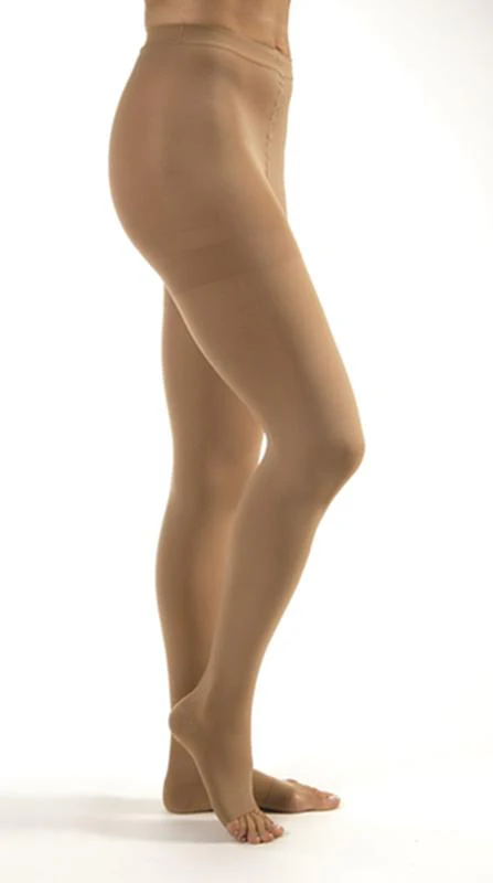 PR/1  JOBST MEDICAL LEG WEAR, UNISEX, WAIST HIGH, 30-40MMHG, MD, BEIGE, OPEN TOE