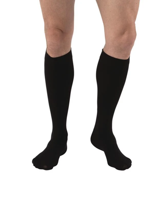 PR/1  JOBST MEDICAL LEG WEAR, UNISEX, KNEE HIGH, 20-30MMHG, SM, BLACK, CLOSED TOE