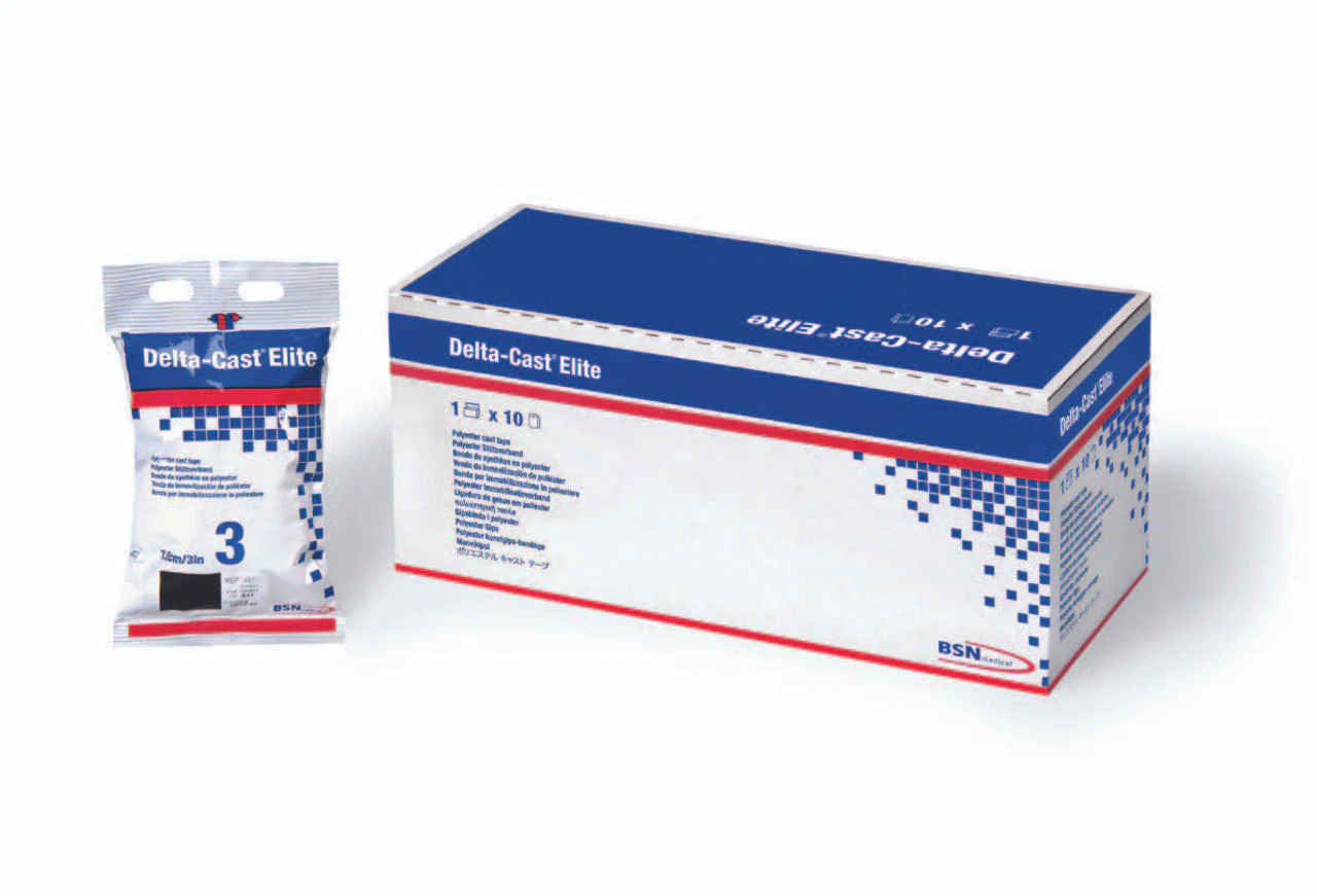 BX/10 DELTA-CAST ELITE POLYESTER CAST TAPE 10CM X 3.6M, WHITE