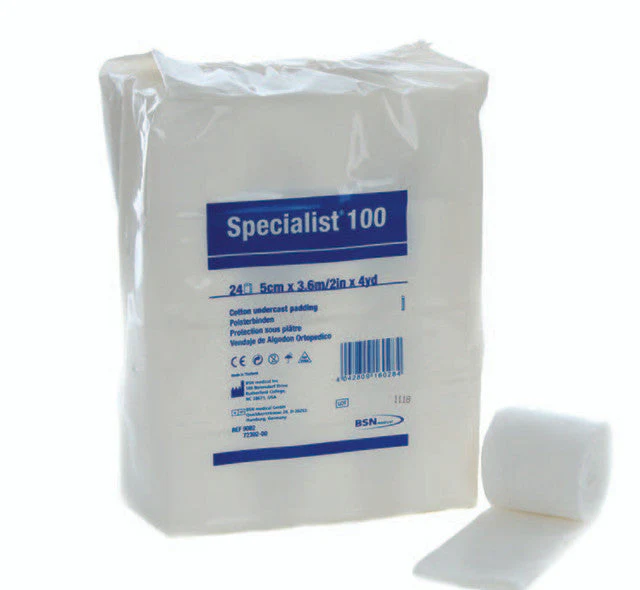 BX/24 SPECIALIST 100 COTTON CAST PADDING 5CM X 3.7M