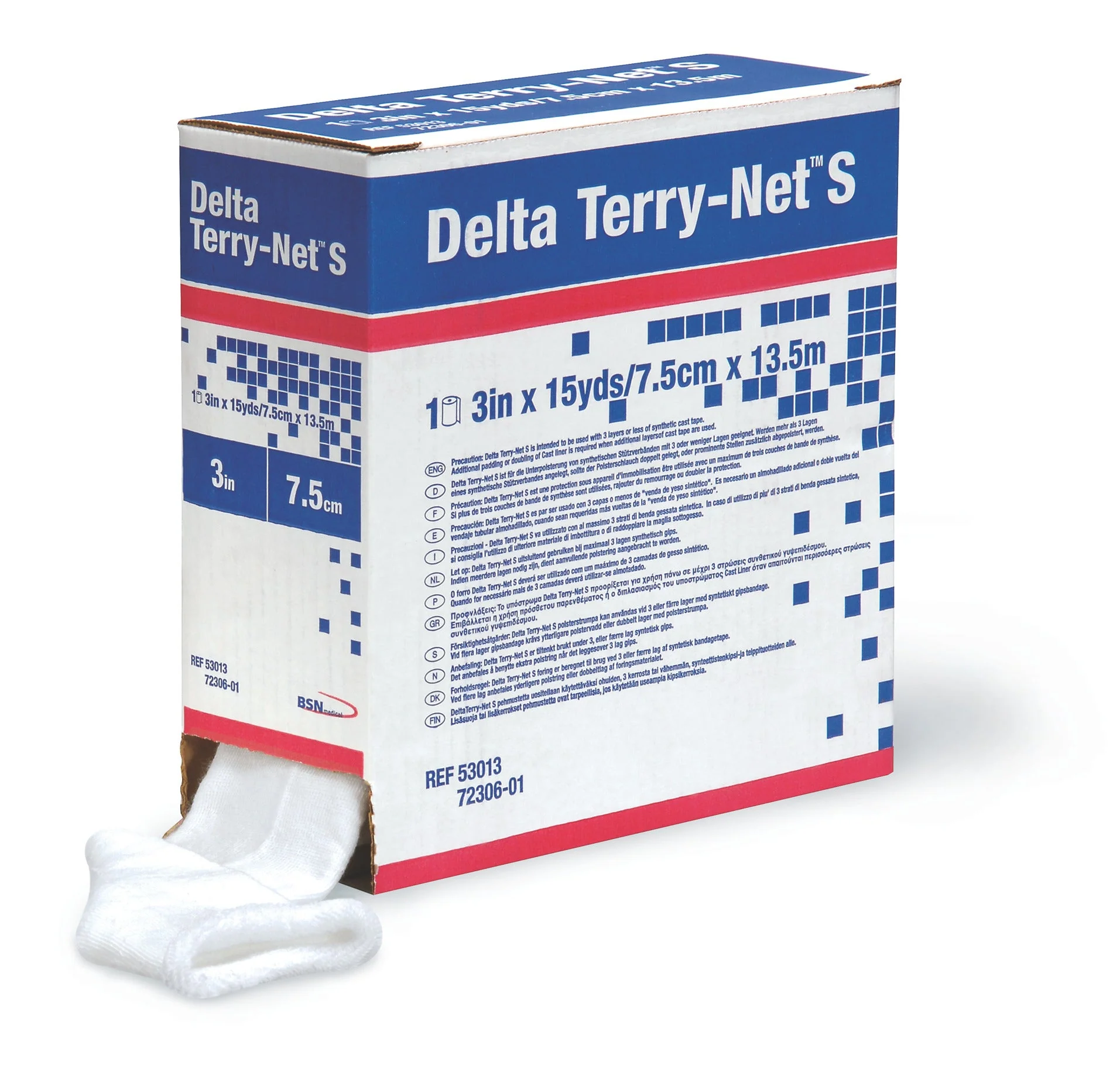 BX/1 DELTA TERRY-NET S SYNTHETIC TERRY CLOTH STOCKINETTE 12.5CM X 13.5M