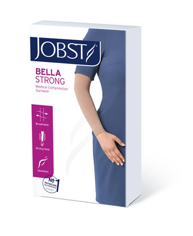 EA/1 JOBST BELLA STRONG READY-TO-WEAR ARMSLEEVE W/SIL BAND, 15-20MMHG, 10 REGULAR, NATURAL - Image 3
