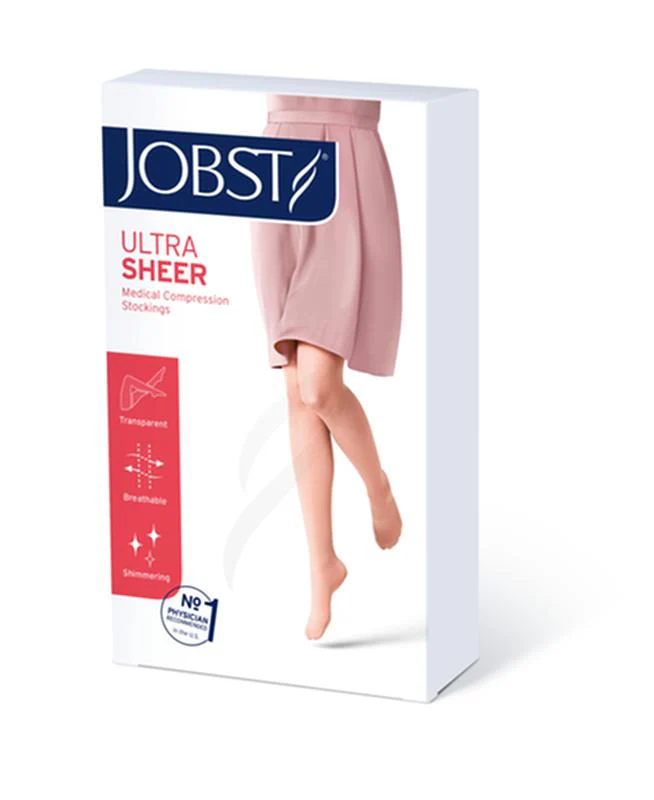 PR/1 JOBST ULTRASHEER WOMEN, KNEE HIGH, 15-20MMHG, SM, ESPRESSO, CLOSED TOE - Image 3