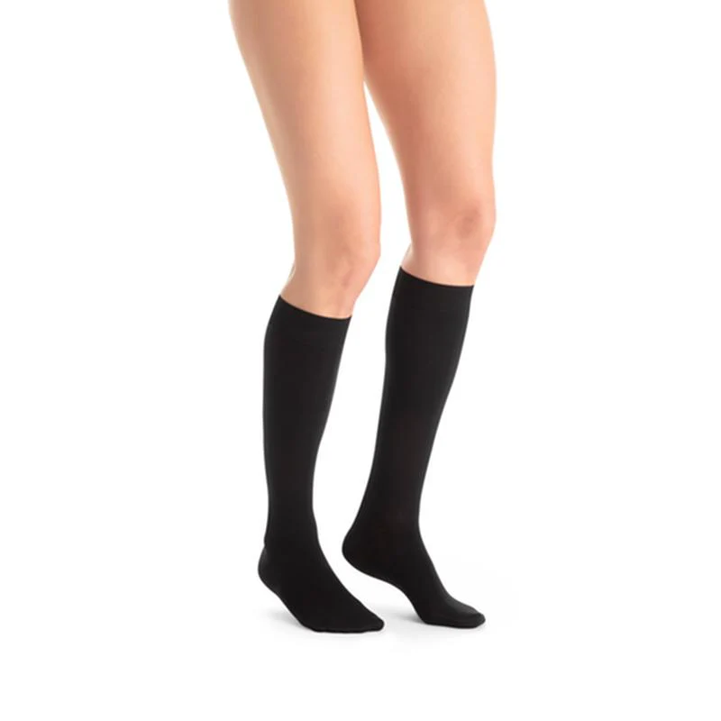 PR/1 JOBST ULTRASHEER WOMEN, KNEE HIGH, 15-20MMHG, XL, CLASSIC BLACK, CLOSED TOE - Image 2