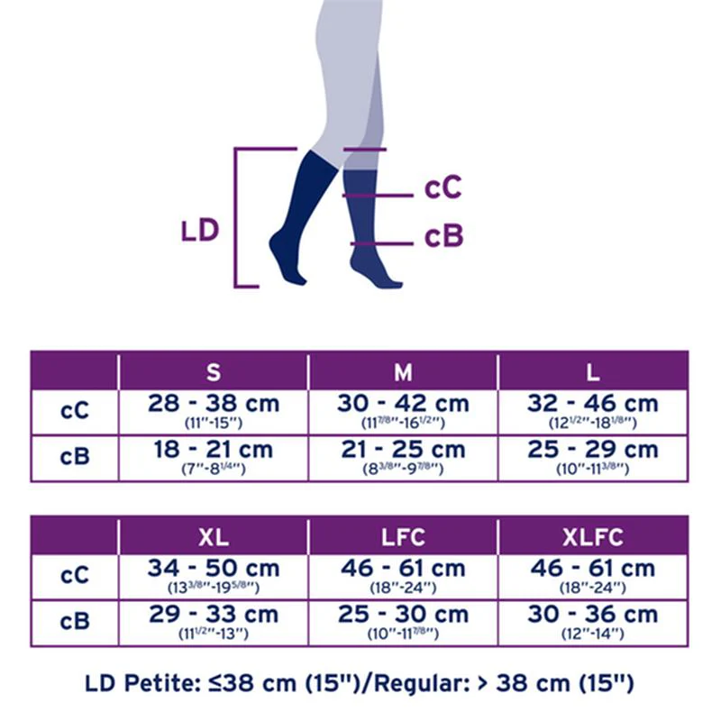 PR/1 JOBST ULTRASHEER WOMEN, KNEE HIGH, 20-30MMHG, LG, SUNTAN, CLOSED TOE - Image 5