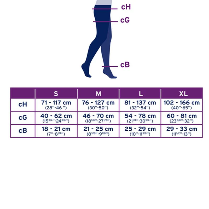 PR/1 JOBST OPAQUE WOMEN, PANTYHOSE, 20-30MMHG, XL, BLACK, CLOSED TOE - Image 5