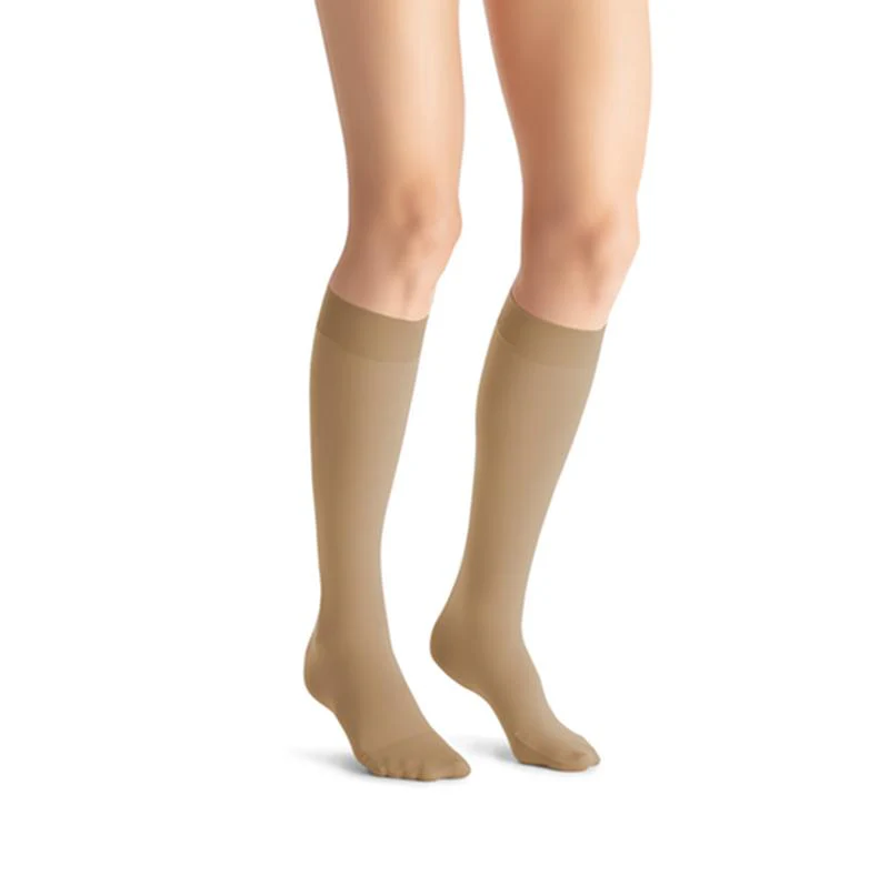 PR/1 JOBST OPAQUE WOMEN, KNEE HIGH PETITE, 30-40MMHG, SM, NATURAL, CLOSED TOE