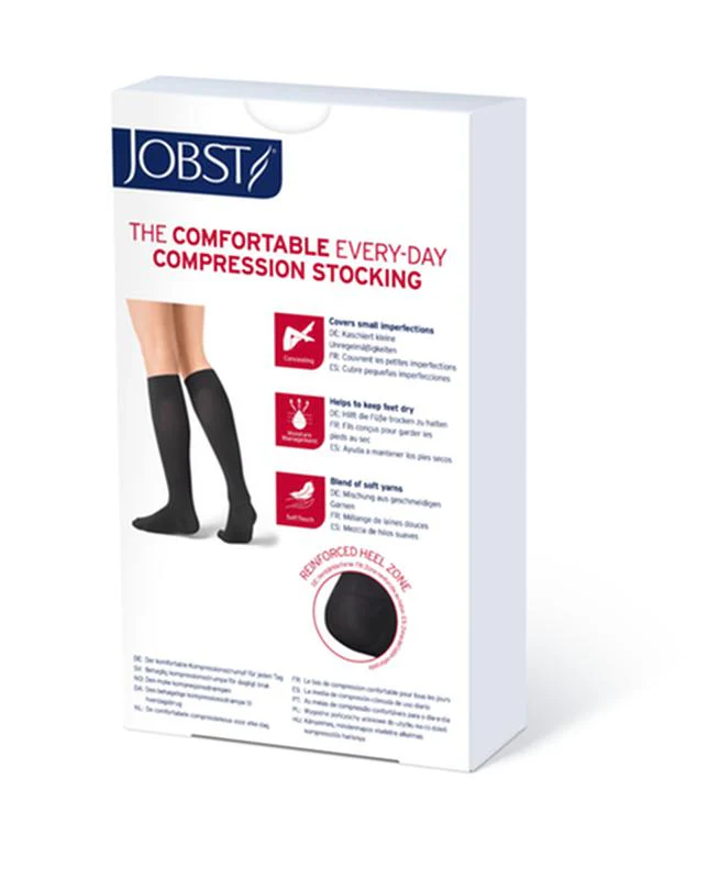 PR/1 JOBST OPAQUE WOMEN, KNEE HIGH PETITE, 30-40MMHG, SM, BLACK, CLOSED TOE - Image 4