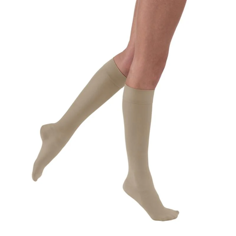 PR/1 JOBST ULTRASHEER WOMEN, KNEE HIGH, 30-40MMHG, XL, HONEY, CLOSED TOE
