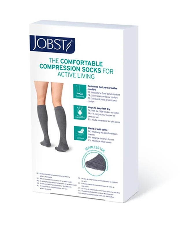 PR/1 JOBST ACTIVEWEAR WOMEN, KNEE HIGH , 30-40MMHG, XL, COOL WHITE, CLOSED TOE - Image 4