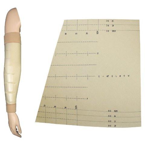 BX/1 JOBST FARROWWRAP LITE TRIM-TO-FIT ARMPIECE LEFT, 20-30 MMHG, EXTRA LARGE, TAN