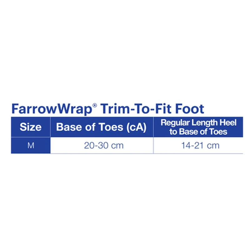 BX/1 JOBST FARROWWRAP LITE TRIM-TO-FIT FOOTPIECE 20-30 MMHG, MEDIUM, TAN - Image 3