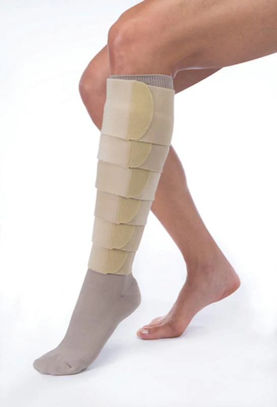 BX/1 JOBST FARROWWRAP STRONG READY-TO-WEAR LEGPIECE 30-40 MMHG, EXTRA SMALL TALL, TAN