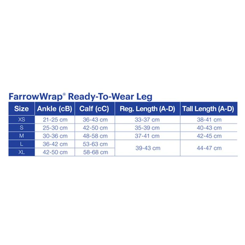 BX/1 JOBST FARROWWRAP STRONG READY-TO-WEAR LEGPIECE 30-40 MMHG, EXTRA SMALL TALL, TAN - Image 2