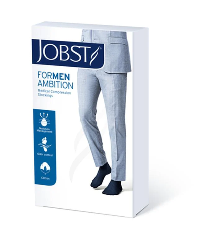 PR/1 JOBST AMBITION SOFT FIT,  MEN, KNEE HIGH, 15-20MMHG, 3 REGULAR, BLACK, CLOSED TOE - Image 3