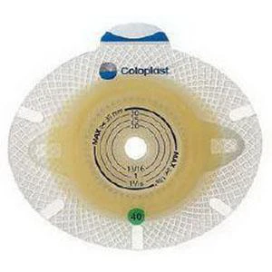 SenSura® Click Xpro Skin Barrier, Extended Wear, Non-convex, Pre-Cut Stoma Opening 3/4" (20mm), Flange 1-9/16" (40mm) - Box of 5