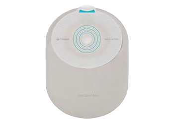 SenSura® One-Piece Mio Closed Pouch, Opaque with inspection window 8-1/2" (22cm), Non-convex, Stoma Opening 1-9/16" - 1-3/4" (40mm - 55mm) - Box of 30