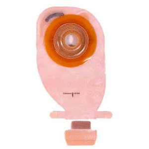 Assura® One-Piece Drainable Pouch with Easiclose, Transparent 11" (28cm), Convex Deep, Stoma Opening 5/8" - 1-3/4" (15mm - 43mm) - Box of 10