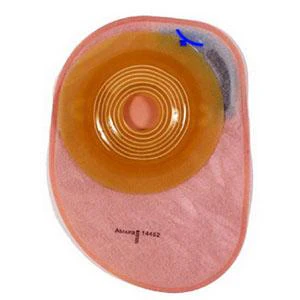 Assura® One-Piece Closed Pouch, Opaque 7" (18cm), Convex Light, Stoma Opening 1-1/8" (28mm) - Box of 10