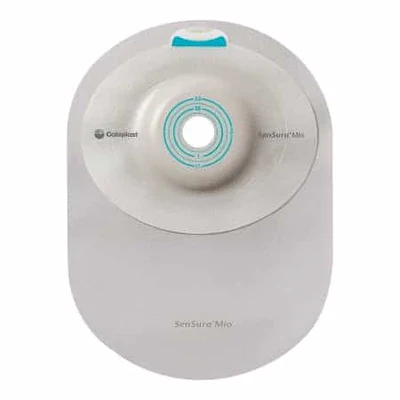 SenSura® One-Piece Mio Closed Pouch, Opaque with inspection window 8-1/2" (22cm), Convex Deep, Stoma Opening 1-3/8" (35mm) - Box of 10