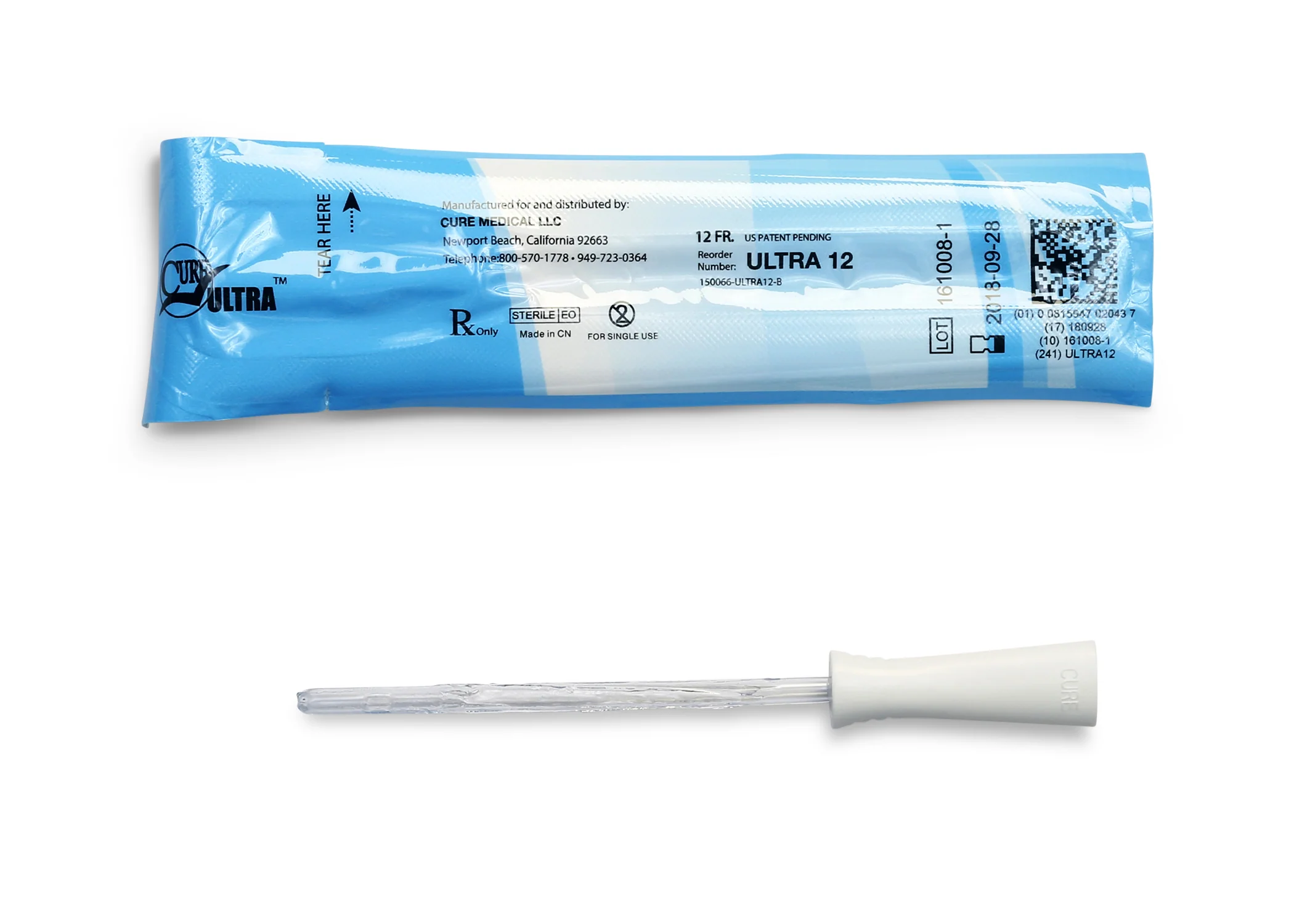 Cure Ultra™ Intermittent Pre-lubricated Urinary Catheter for Females - Box of 30 - Image 4