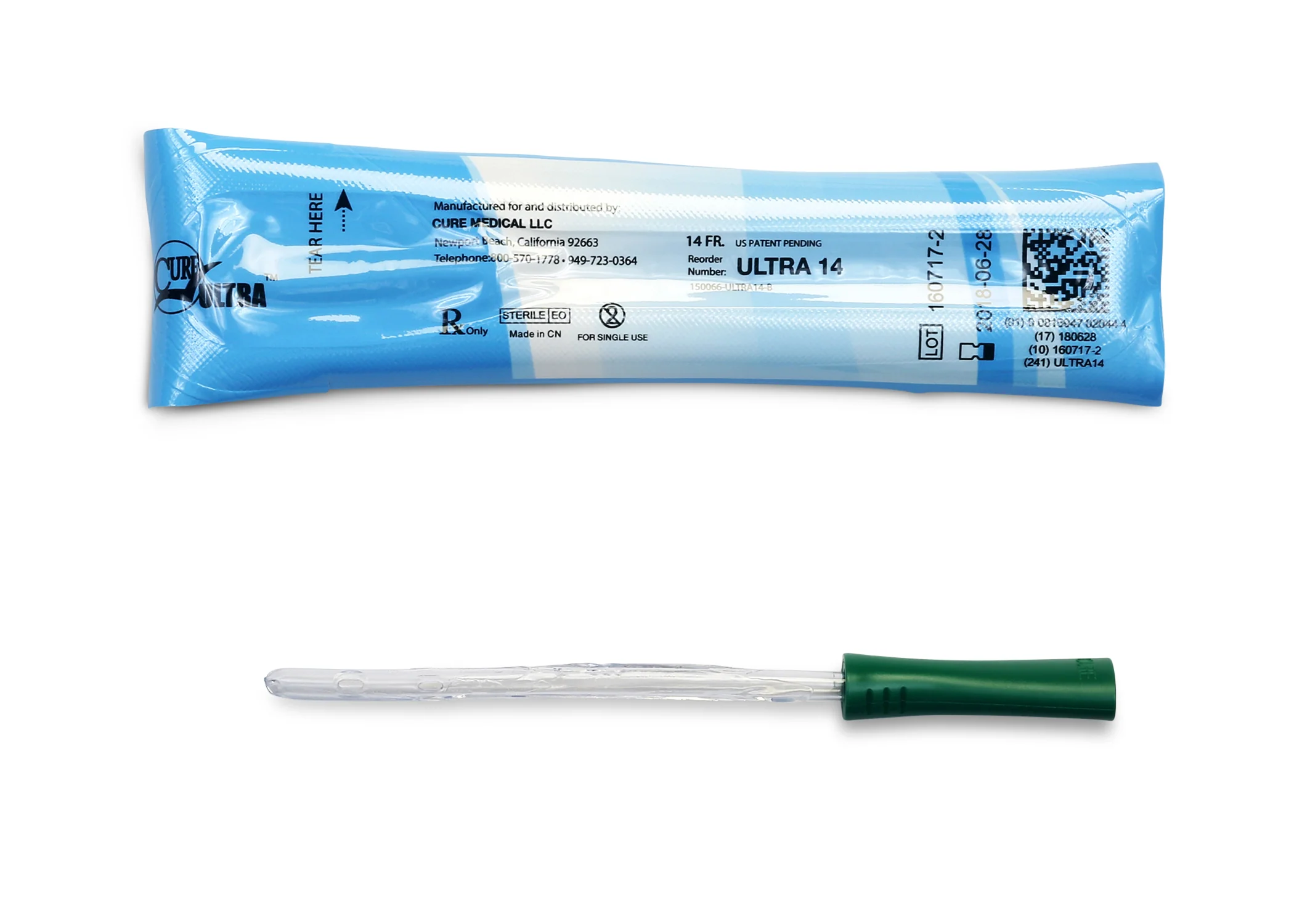 Cure Ultra™ Intermittent Pre-lubricated Urinary Catheter for Females - Box of 30 - Image 5