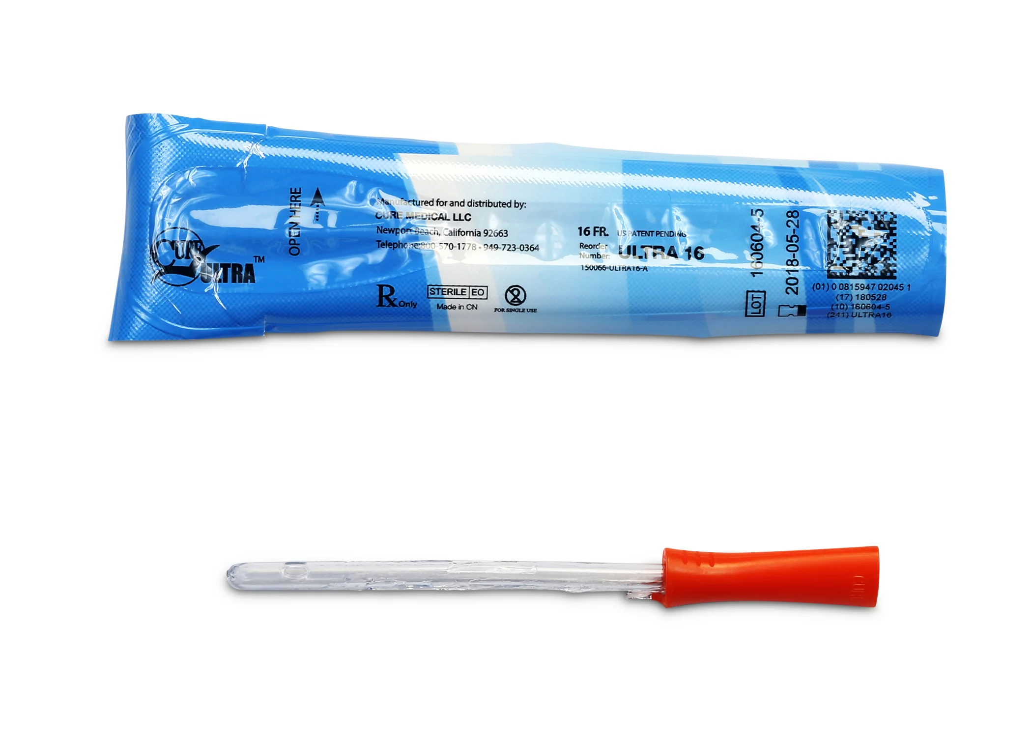 Cure Ultra™ Intermittent Pre-lubricated Urinary Catheter for Females - Box of 30 - Image 6
