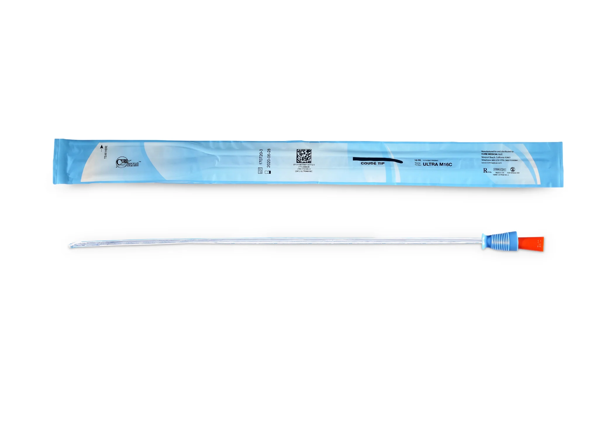 Cure Ultra™ Intermittent Pre-lubricated Urinary Catheter for Males - Box of 30 - Image 11