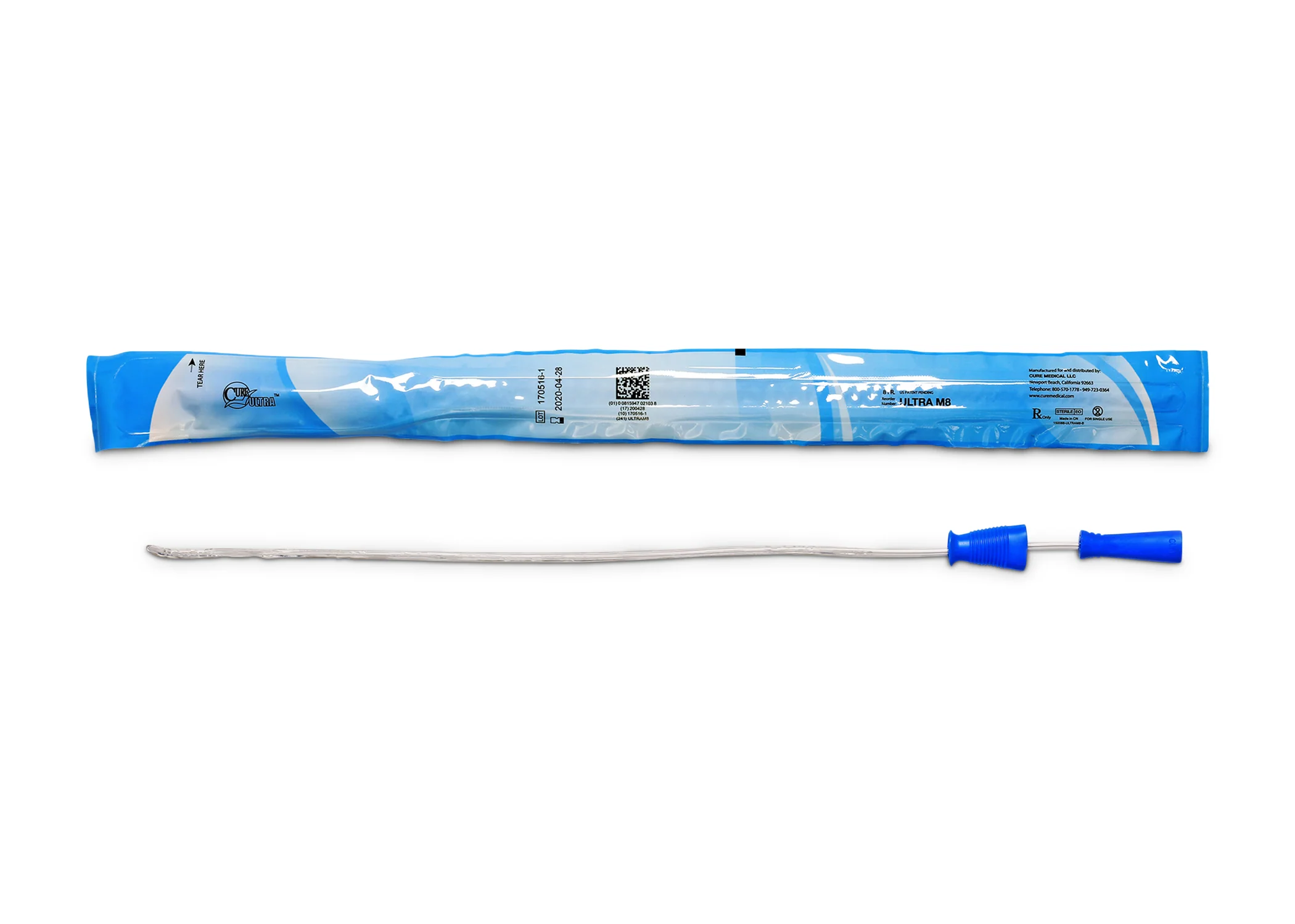 Cure Ultra™ Intermittent Pre-lubricated Urinary Catheter for Males - Box of 30 - Image 3