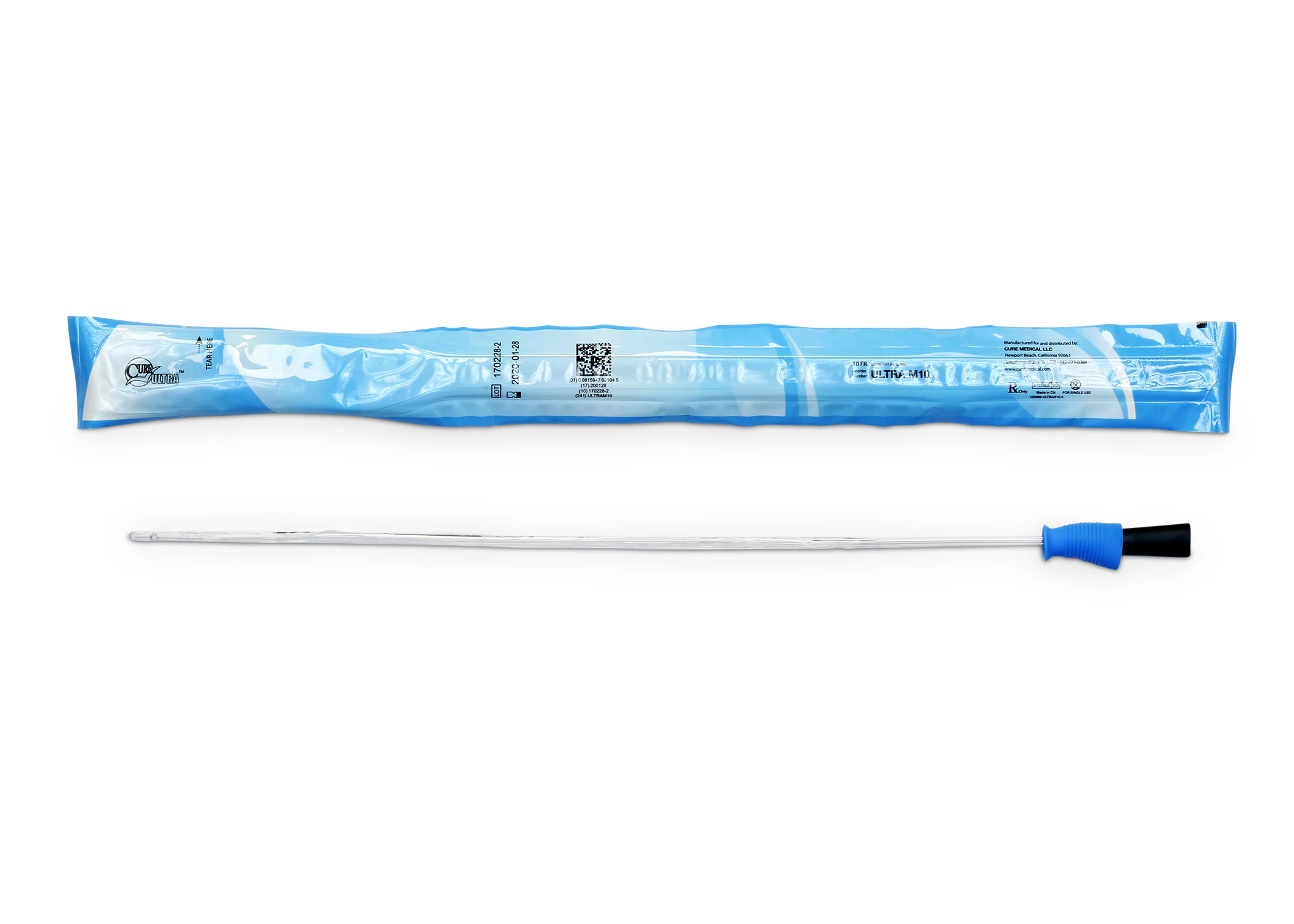 Cure Ultra™ Intermittent Pre-lubricated Urinary Catheter for Males - Box of 30 - Image 4