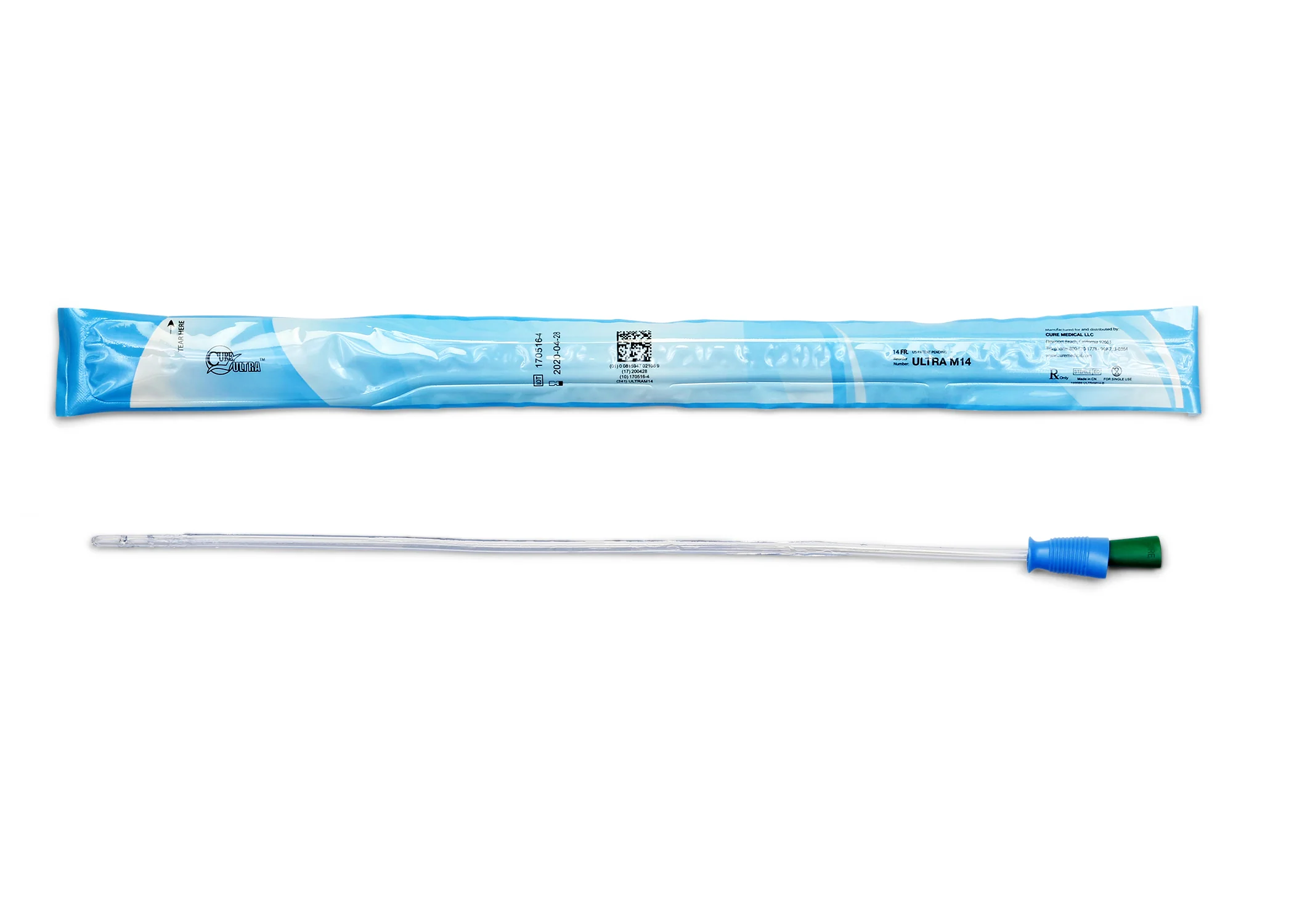Cure Ultra™ Intermittent Pre-lubricated Urinary Catheter for Males - Box of 30 - Image 6