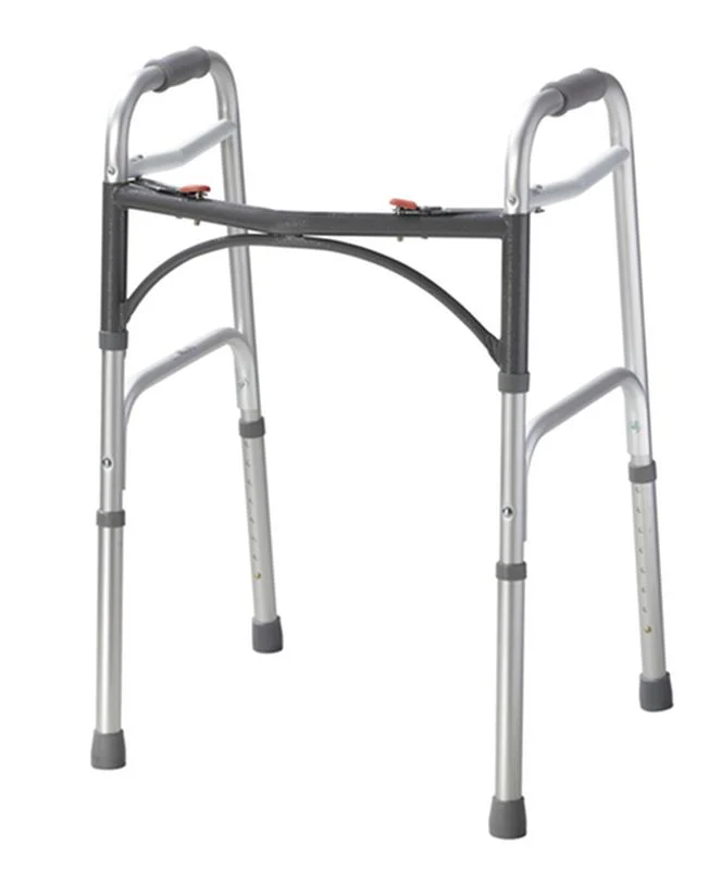 Deluxe Two Button Folding Walker - 1 Each