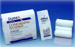 PK/12 DUFORM CONFORMING STRETCH BANDAGE, SIZE 3IN X 4.1Y, NON-STERILE