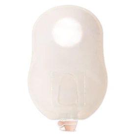 New Image Two-Piece Urostomy Pouch, Flange 1-3/4" (44mm), Ultra-Clear 9" (23cm) - Box of 10