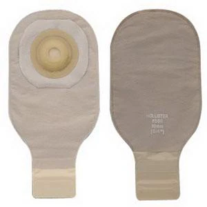 Premier One-Piece Drainable Pouch, Pre-Cut Stoma Opening 3/4" (19mm), Beige 12" (30cm) - Box of 5