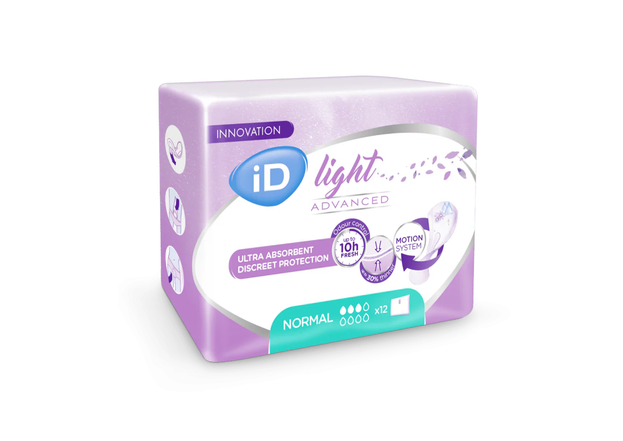 CS/12 (20/PKG) ID LIGHT MINI, 9", 170ML ABSORBENCY.