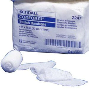 BX/12 CURITY CONFORM BANDAGE, STERILE 4" X 75"