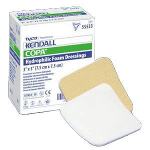 BX/10 AMD ANTIMICROBIAL TRANSFER FOAM DRESSING, 8IN X 8IN (20CM X 20CM)