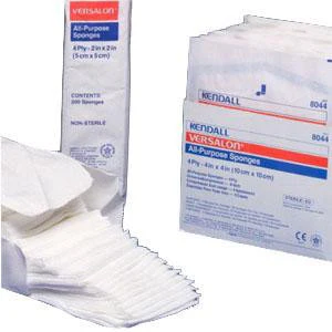 PK/50 CURITY GAUZE SPONGE,NON-WOVEN STERILE 2" X 2" 4PLY