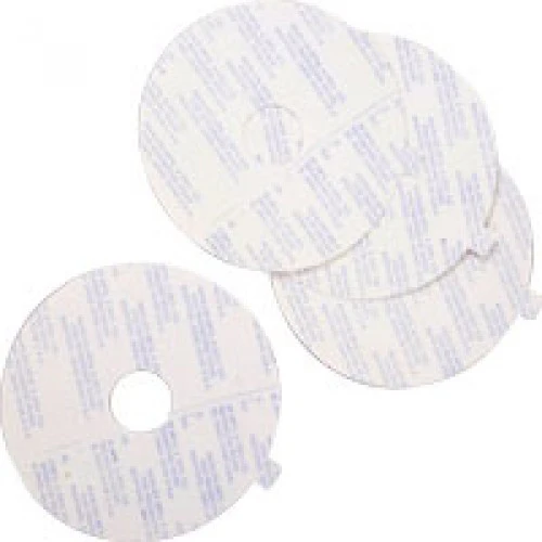 PK/10 MARLEN DOUBLE-FACED ADHESIVE TAPE DISC, 7/8IN PRE-CUT OPENING, 3 7/8IN OUTTER DIAMETER